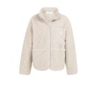 YAYA Teddy jack met nylon borstzak heather grey