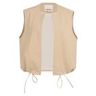 YAYA Mouwloos zomerjack desert beige