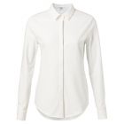 YAYA Jersey cotton blend shirt pure white