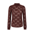 Aaiko tory lace pes top spicy chocolate