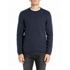 Replay mesh trui deep blue uk4459 g23678-088