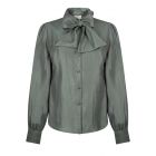 Aaiko veronne tie shimm blouse lightseaweed