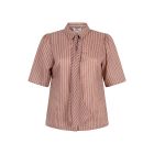 Aaiko veronne stripe tie pes blouse pomegranate