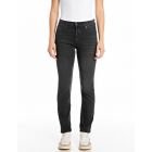 Replay maijke straight high rise pants black