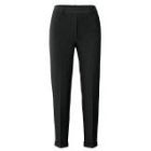 YAYA Black scuba trousers pirate black