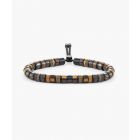 Pig & hen brontide 6mm adjustable tiger eye | blac