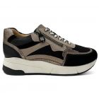 Helioform Sneaker 284.002H leest Zwart/Beige Combi