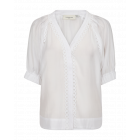 Copenhagen Muse CMmolly shirt deep v-neck b. white