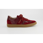 Paul-Green 5437 Rot Suede/Lak Winerood