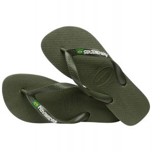Havaianas brasil logo slipper green/green