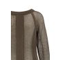 YAYA Trui met meshstructuur washed brown