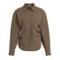 YAYA Blouse met tailleaccent slate black brown