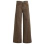 YAYA Jeans met hoge taille en wijde cocoa brown