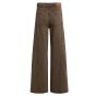 YAYA Jeans met hoge taille en wijde cocoa brown