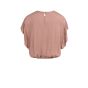 YAYA Flowy knotted top with elastic burlwood pink