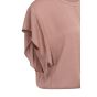 YAYA Flowy knotted top with elastic burlwood pink