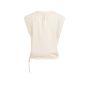 YAYA Top met geplooide halslijn cloud creme white