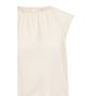 YAYA Top met geplooide halslijn cloud creme white
