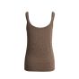 YAYA Singlet met mesh detail washed brown