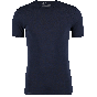 Garage tshirt deep o-neck body fit s/sl blauw