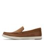 Clarks Bratton Loafer Dark Tan Nubuck