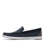 Clarks Bratton Loafer Navy Nubuck