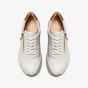 Clarks Tivoli Zip Off White Leather