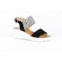 Gosh 052.634 Sandaal platauzool zwart