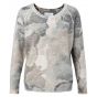 Yaya sweater with all-over print bone white dessin