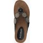 Lazamani Slipper Beads Wedge Black
