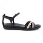 Ecco 209213 Simpel Flat Sandal Zwartcomb