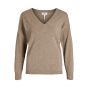 Object objthess l/s v-neck pullover noos fossil