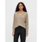 Object objthess l/s v-neck pullover noos fossil