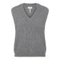 Object objmalena s/l knit waistcoat grey melange