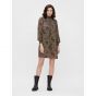 Object objevelyn l/s short dress black aop