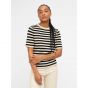 Object objester s/s knit pullover noos sandshell