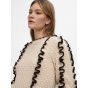 Object objyaa l/s knit pullover rep sandshell