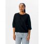 Object objlaila 3/4 sleeve re top noos black