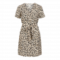 Object objkarina s/s v-neck top sandshell leopard