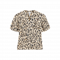 Object objkarina s/s v-neck top sandshell leopard
