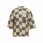 Object objella 3/4 shirt 138 sandsheel black aop