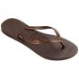 Havaianas Slim slipper dark brown/metal acoused