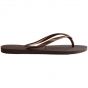 Havaianas Slim slipper dark brown/metal acoused