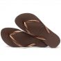 Havaianas Slim slipper dark brown/metal acoused