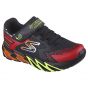 Skechers Boy Flex Glow Bolt Black Red