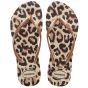 Havaianas Slim animals beige/rose gold dark brown