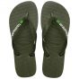 Havaianas brasil logo slipper green/green
