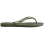 Havaianas slim logo metallic slipper green