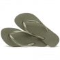 Havaianas slim logo metallic slipper green