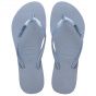 Havaianas slim logo metallic ashley blue